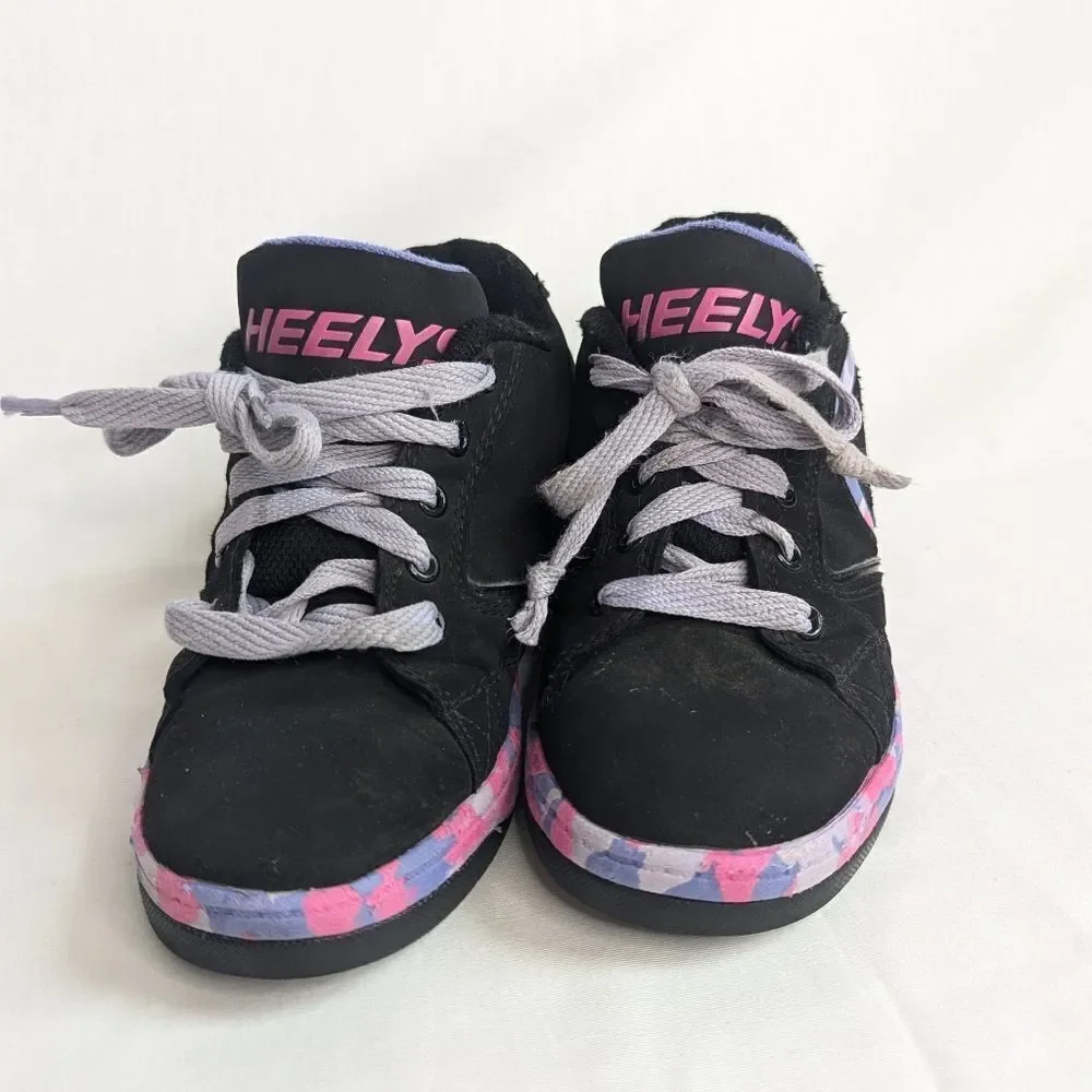 Heelys Black Pink and Purple Skate Sneakers Size 2